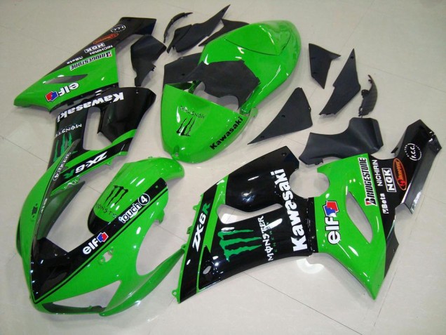 Grünes Monster ZX6R 05-06 Motorrad Verkleidungen Grünes Monster ZX6R 05-06 Motorrad Verkleidungen