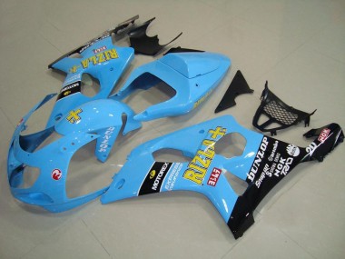 Hell blau Schwarz GSXR 1000 K1 00-02 Motorrad Verkleidungen