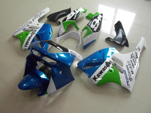 Hell blau Weiß ZX9R 94-97 Motorrad Verkleidungen Hell blau Weiß ZX9R 94-97 Motorrad Verkleidungen