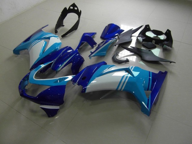 Hell und Dunkelblau ZX 250R 08-12 Motorrad Verkleidungen Hell und Dunkelblau ZX 250R 08-12 Motorrad Verkleidungen