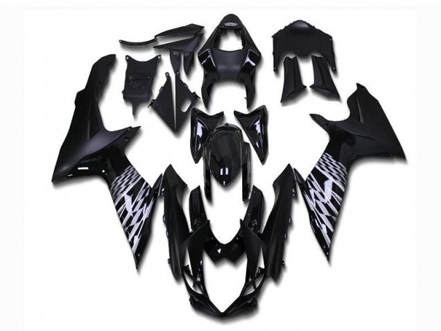 Matt Schwarz GSXR 600 / 750 K11 11-24 Motorrad Verkleidungen Matt Schwarz GSXR 600 / 750 K11 11-24 Motorrad Verkleidungen