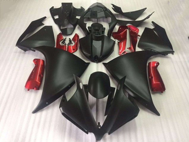 Matt Schwarz Glänzend Rot R1 12-14 Motorrad Verkleidungen Matt Schwarz Glänzend Rot R1 12-14 Motorrad Verkleidungen