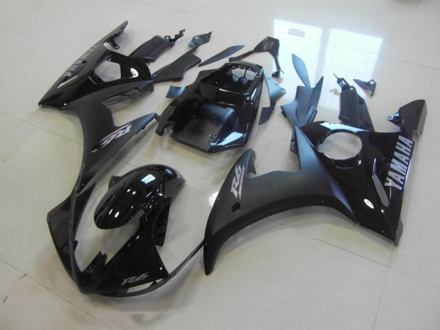 Matt Schwarz Glänzend Schwarz R6 03-05 Motorrad Verkleidungen