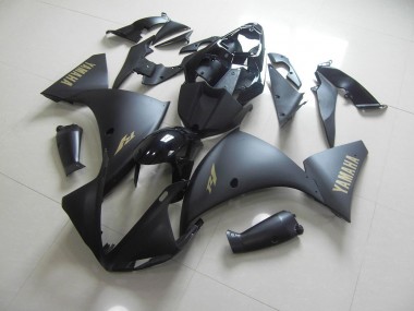 Matt Schwarz Gold Aufkleber R1 12-14 Motorrad Verkleidungen