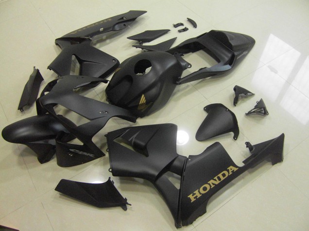 Matt Schwarz Gold CBR 600 RR 03-04 Motorrad Verkleidungen Matt Schwarz Gold CBR 600 RR 03-04 Motorrad Verkleidungen