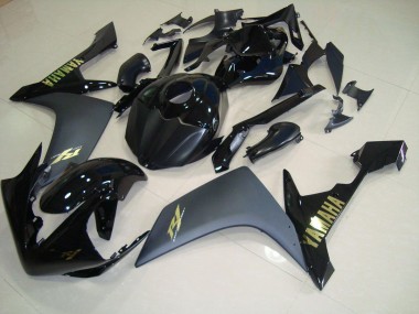 Matt Schwarz Gold R1 07-08 Motorrad Verkleidungen