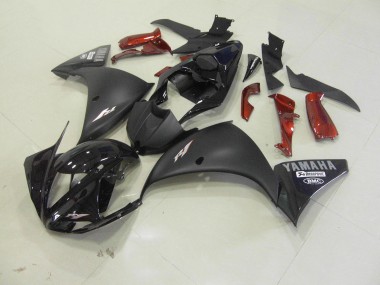 Matt Schwarz R1 12-14 Motorrad Vollverkleidung