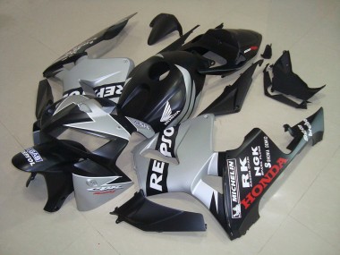 Matt Schwarz Silber Repsol CBR 600 RR 05-06 Motorrad Verkleidungen