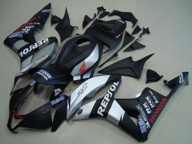 Matt Schwarz Silber Repsol CBR 600 RR 07-08 Motorrad Verkleidungen