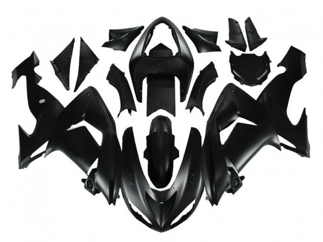 Matt Schwarz ZX10R 06-07 Motorrad Verkleidung Matt Schwarz ZX10R 06-07 Motorrad Verkleidung