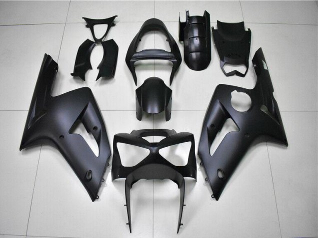 Matt Schwarz ZX6R 03-04 Motorrad Verkleidungen Matt Schwarz ZX6R 03-04 Motorrad Verkleidungen