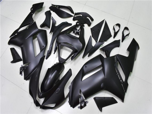 Matt Schwarz ZX6R 07-08 Motorrad Verkleidungen Matt Schwarz ZX6R 07-08 Motorrad Verkleidungen
