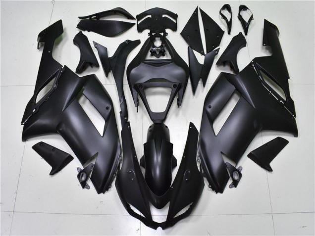 Matt Schwarz ZX6R 07-08 Motorrad Verkleidungen Matt Schwarz ZX6R 07-08 Motorrad Verkleidungen