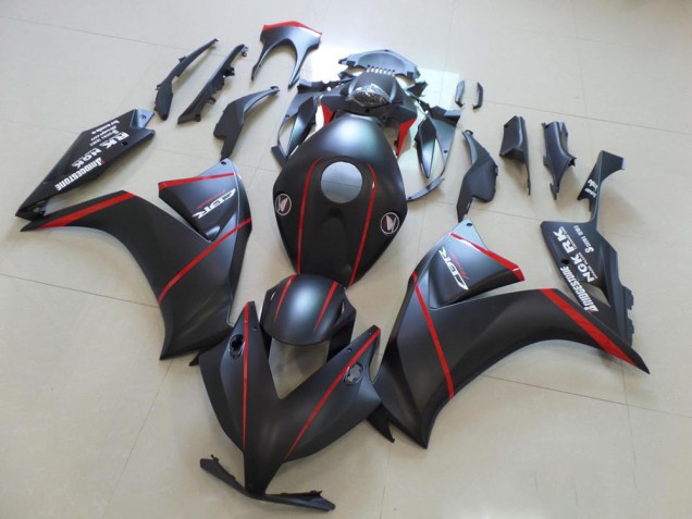 Matt Schwarz mit rotem Streifen CBR 1000 RR 12-16 Motorrad Verkleidungen
