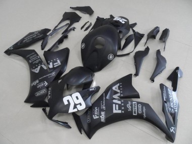 Matt Schwarze graue Aufkleber 29 CBR 1000 RR 12-16 Motorrad Verkleidungen