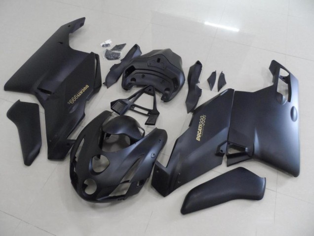 Matt Schwarze und goldene Aufkleber Ducati 749 999 03-04 Motorrad Verkleidungen Matt Schwarze und goldene Aufkleber Ducati 749 999 03-04 Motorrad Verkleidungen