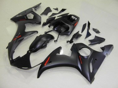 Matt Schwarze und rote Aufkleber R6 03-05 Motorrad Verkleidungen