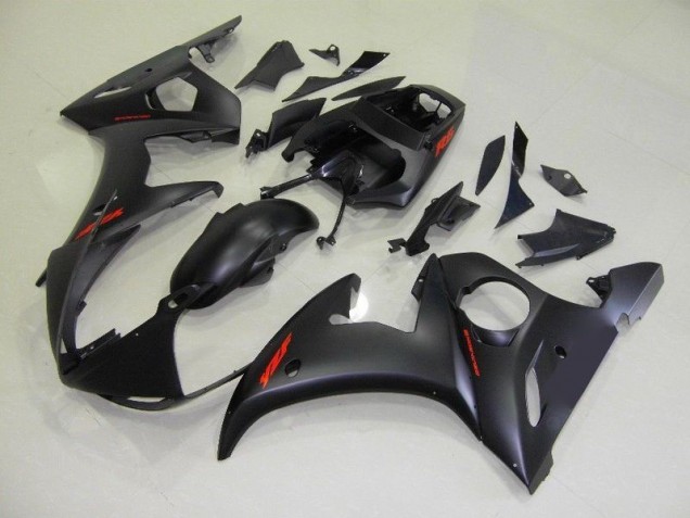 Matt Schwarze und rote Aufkleber R6 03-05 Motorrad Verkleidungen Matt Schwarze und rote Aufkleber R6 03-05 Motorrad Verkleidungen