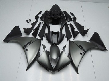 Mattgrauschwarz R1 12-14 Motorrad Verkleidungen