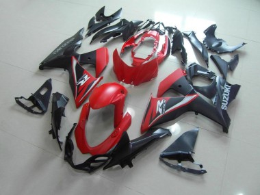 Mattrotschwarz GSXR 1000 K9 09-16 Motorrad Verkleidungen