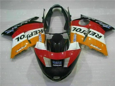 Orange Repsol CBR 1100 XX 96-07 Motorrad Verkleidungen