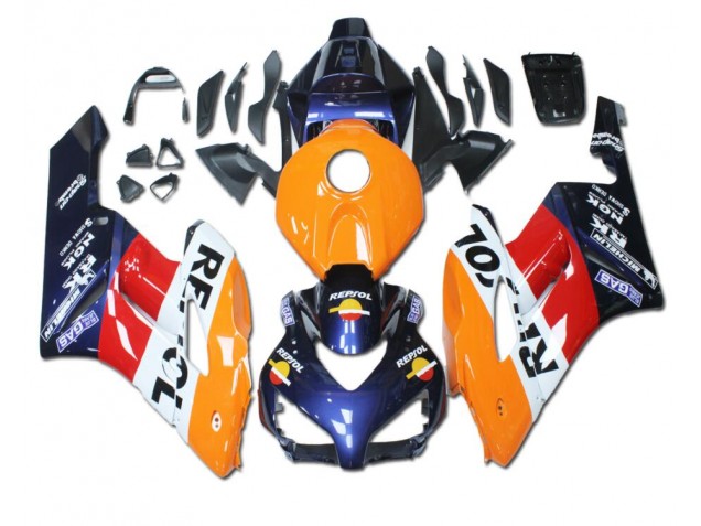 Orange Rot Blau Repsol CBR 1000 RR 04-05 Motorrad Verkleidungen Orange Rot Blau Repsol CBR 1000 RR 04-05 Motorrad Verkleidungen