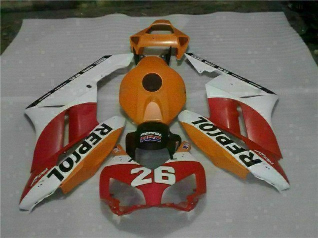 Orange Rot Repsol 26 CBR 1000 RR 04-05 Motorrad Verkleidungen Orange Rot Repsol 26 CBR 1000 RR 04-05 Motorrad Verkleidungen