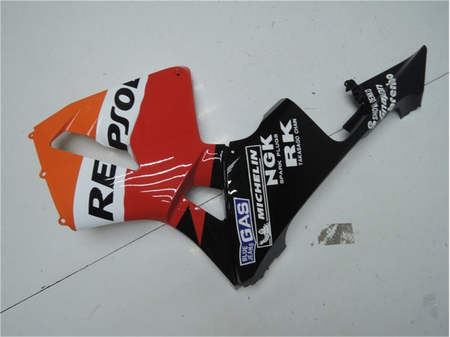 Orange Rot Schwarz Repsol CBR 600 RR 03-04 Motorrad Verkleidungen Orange Rot Schwarz Repsol CBR 600 RR 03-04 Motorrad Verkleidungen