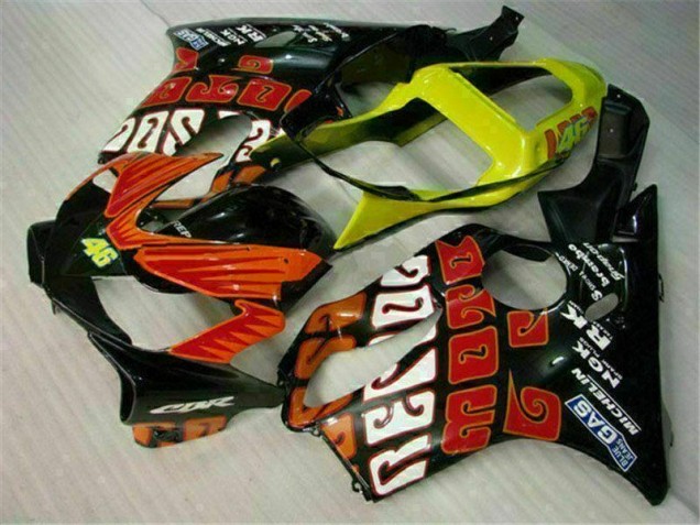 Orange Schwarz CBR 600 F4i 01-03 Motorrad Verkleidungen Orange Schwarz CBR 600 F4i 01-03 Motorrad Verkleidungen