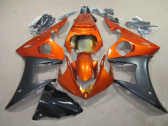 Orange Schwarz R6 03-05 Motorrad Verkleidung Orange Schwarz R6 03-05 Motorrad Verkleidung