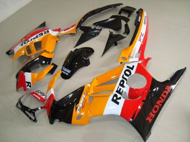 Orange Schwarz Repsol CBR 600 F3 95-98 Motorrad Verkleidungen