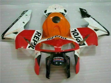 Orange Schwarz Repsol CBR 600 RR 05-06 Motorrad Verkleidungen