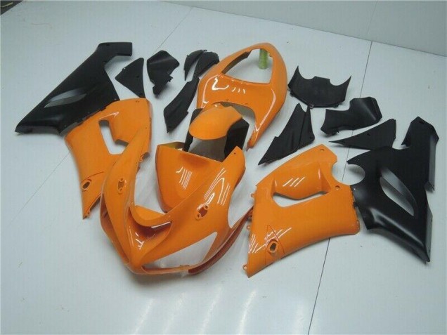 Orange Schwarz ZX6R 05-06 Motorrad Verkleidungen