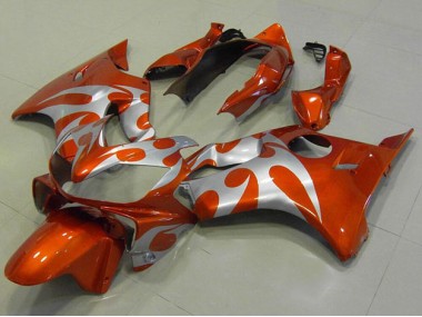 Orange Silber CBR 600 F4i 04-07 Motorrad Verkleidungen