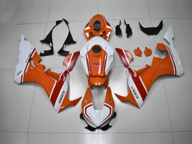 Orange Weiß HRC CBR 1000 RR 17-23 Motorrad Verkleidungen