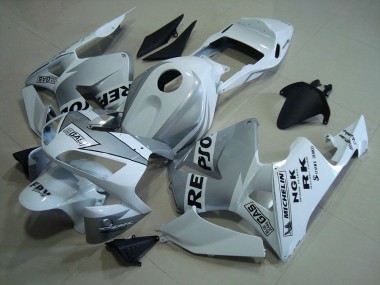 Repsol Weiß Silber CBR 600 RR 03-04 Motorrad Verkleidungen