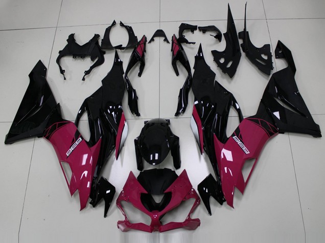 Rosa Schwarz ZX6R 19-23 Motorrad Verkleidungen Rosa Schwarz ZX6R 19-23 Motorrad Verkleidungen