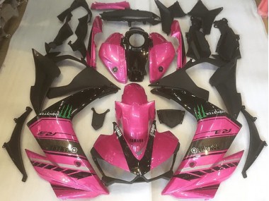 Rosa und Schwarz R3 15-22 Motorrad Verkleidungen