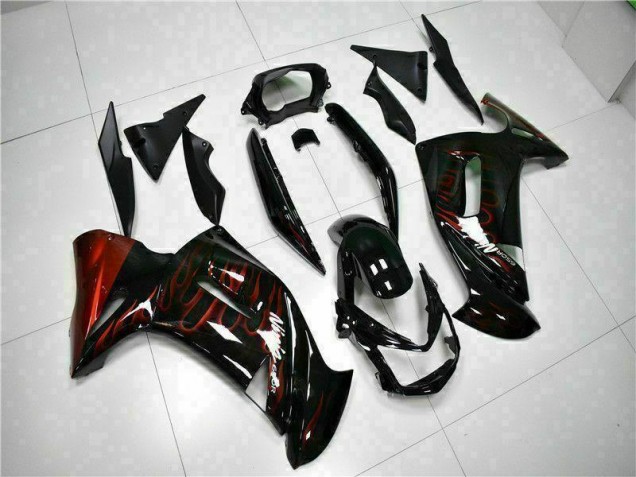 Rot Flamme EX650 06-08 Motorrad Verkleidungen Rot Flamme EX650 06-08 Motorrad Verkleidungen