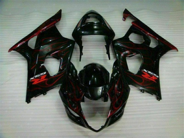 Rot Flamme GSXR 1000 K3 03-04 Motorrad Verkleidungen Rot Flamme GSXR 1000 K3 03-04 Motorrad Verkleidungen
