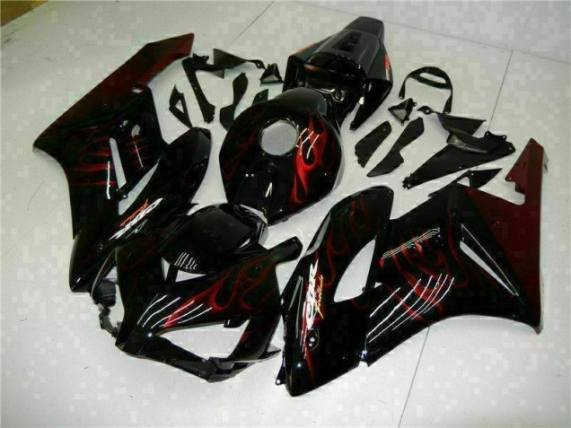 Rot Flamme Schwarz CBR 1000 RR 04-05 Motorrad Verkleidungen Rot Flamme Schwarz CBR 1000 RR 04-05 Motorrad Verkleidungen