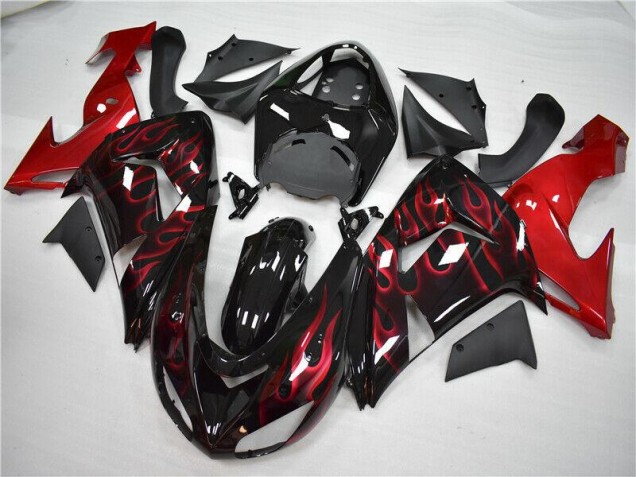 Rot Flamme ZX10R 06-07 Motorrad Verkleidungen Rot Flamme ZX10R 06-07 Motorrad Verkleidungen