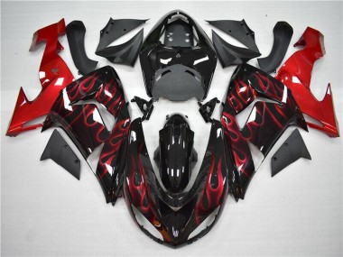 Rot Flamme ZX10R 06-07 Motorrad Verkleidungen