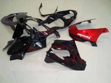 Rot Flamme ZX9R 00-01 Motorrad Verkleidungen