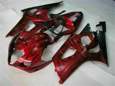 Rot GSXR 1000 K3 03-04 Motorrad Verkleidungen