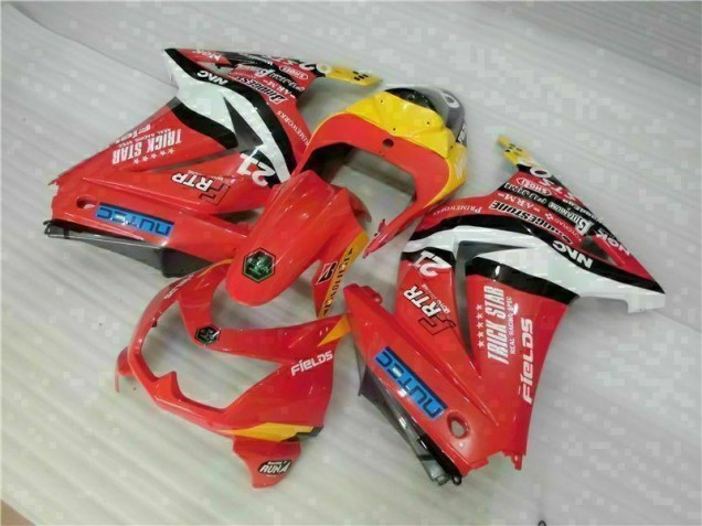 Rot Gelb EX250 08-12 Motorrad Verkleidungen Rot Gelb EX250 08-12 Motorrad Verkleidungen