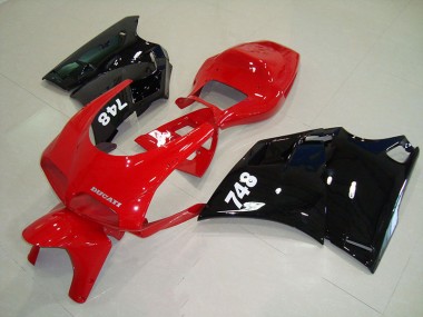 Rot Schwarz Ducati 748 916 996 996S 93-05 Motorrad Verkleidungen