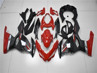 Rot Schwarz EX400 18-23 Motorrad Verkleidungen