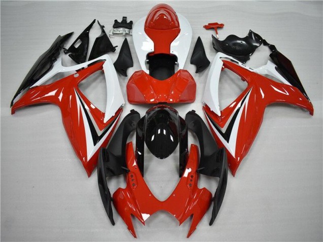 Rot Schwarz GSXR 600 / 750 K6 06-07 Motorrad Vollverkleidung Rot Schwarz GSXR 600 / 750 K6 06-07 Motorrad Vollverkleidung
