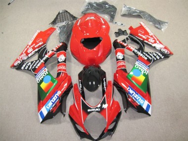 Rot Schwarz GSXR 600 K4 04-05 Motorrad Verkleidungen